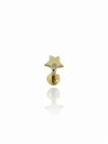 Minik Yıldız Tragus Küpe 14 Ayar Altın 
