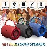  Yüksek Ses Kalitesi El Tipi Kablosuz Bluetooth Hoparlör 1500mah Pil Kumaş Tasarım