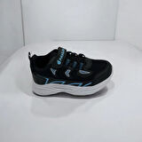 ERKEK ÇOCUK SİYAH ÜST MAVİ DETAYLI SNEAKER 