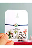 BİLEKLİK MAVİ ŞEFFAF TAŞLI MAKROME LACİVERT İPLİ 1.5cm HEDİYELİK ŞANS