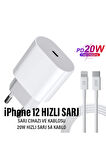 iPhone 12 Uyumlu Şarj Aleti ve Kablosu 20W HIZLI PD Şarj Cihazı iPhone 12 Mini 12 Pro 12 Pro Max