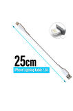 Kısa Şarj Kablosu 25cm Powerbank Telefon Şarj Kablosu 25cm