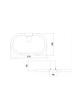 Tema Banyo Premium Yuvarlak Havluluk 71008