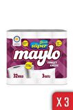 Maylo 3 Katlı Tuvalet Kağıdı 32'li 3'lü Paket