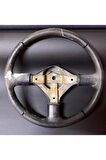 MAZDA 323 UYUMLU ARACA ÖZEL DİKMELİ DİREKSİYON KILIFI (GRİ İPLİ)