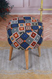 Moda Home Bedding Armonia Puf Mavi