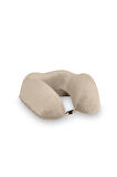 Moda Home Bedding Visco Ortopedik Seyahat Yastığı-Visco Yastık,Çıkarılabilir Kılıf, Lüks Seyahat Yastığı Bej