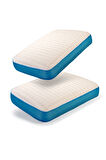 Moda Home Bedding 2 Adet Visco Bubbli Tombik Yastık MAVİ, Visco yastık,, Ortopedik yastık