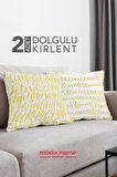 Moda Home Bedding Kırlent,Dolgulu kırlent,baskılı Kırlent,dekorasyon Kırlent(2 Adet) set2