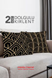 Moda Home Bedding Kırlent,Dolgulu kırlent,baskılı Kırlent,dekorasyon Kırlent(2 Adet) set4