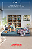 Moda Home Bedding Retro yataklı kanepe,yatak olabilen,dinlenme amaçlı legom aktivite koltuğu-İNDİGO