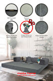 Moda Home Bedding Retro yataklı kanepe,yatak olabilen,dinlenme amaçlı legom aktivite koltuğu-GRİ