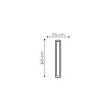 18 Watt Led Yatay Bant Armatür 60 Cm Beyaz Işık 10 Adet