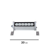 20 Cm Wallwasher Led Bina Dış Duvar Aydınlatma Boyama Amber Işık