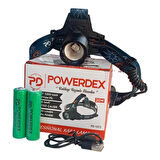 Powerdex Profesyonel Şarj Edilebilir Pilli Kamp Kafa Feneri Lambası Siyah