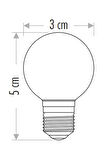 5 Adet Sarı Top Led Gece Lambası Ampulü Işık