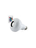 Kumandalı Ayarlanabilir Rgb Bluetooth Hoparlör Led Ampul Lamba