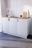 DUKE MUTFAK DOLABI ALT MODÜL 135 CM (TEZGAH DAHİL)