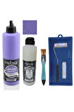 Mobilya Boyası-Cadence Multisurface H-034 Mor 500Ml Ultimate Vernik Mat 250Ml Saten Rulo Set