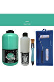 Mobilya Boyası-Cadence Multisurface H-044 N.Yeşil 2000Ml Ultimate Vernik Mat 500Ml Saten Rulo Set