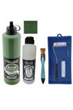 Mobilya Boyası-Cadence Multisurface H-051 Yaprak Yeşil 500Ml Ultimate Vernik Mat 250Ml SatenRuloSet