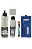 Mobilya Boyası-Cadence Multisurface H-063 Vizon Gri 500Ml Ultimate Vernik Mat 250Ml Saten Rulo Set