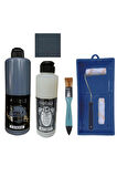Mobilya Boyası-Cadence Multisurface H-100 Rüzgar 500Ml Ultimate Vernik Mat 250Ml Saten Rulo Set