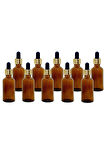 30 Ml Amber Droper Cam Damlalıklı Kehribar Boş Şişe(10adet)