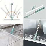 BUFFER® Teleskopik Oynar Başlıklı Cam,Zemin Silme Aparatı Çekçek