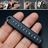 BUFFER® Anahtarlığa TakılabilenTelefon Numarası Etiketli Numaratörlü Anahtarlık