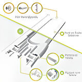 Bebek Çocuk Çekmece ve Dolap Koruma Raylı Güvenlik Sistemi Emniyet Kilidi