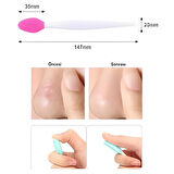 2 Adet Dudak Fırçası Peeling Etkili Gözenek Siyah Nokta Temizleyici Akne Giderici Çift Yönlü Fırça