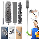 Teleskopik 3′lü Mop Toz Alma Püskülü Çok Fonksiyonlu Temizlik Seti