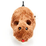 Kurmalı Kedi Eğitim Oyuncağı Tüylü Peluş Fare Yakalama İnteraktif Sevimli Eğlenceli Oyuncak