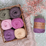 La Mia Re-Born Gül Kurusu Melanj El Örgü İpi - L1