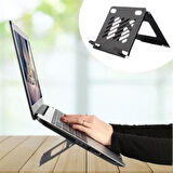 Buffer® Ayarlanabilir Metal Dizüstü Destek Tabanı Katlanabilir Taşınabilir Laptop Sehpası Standı
