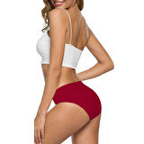 2 Adet Kadın Dikişsiz Lazer Kesim Esnek İz yapmayan Külot S6