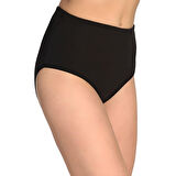 4 Adet Tutku Kadın Yüksek Bel Bato Kalın Lastik Külot Gri