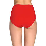 4 Adet Tutku Kadın Yüksek Bel Bato Kalın Lastik Külot Gri