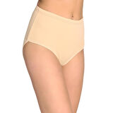 2 Adet Tutku Kadın Yüksek Bel Bato Kalın Lastik Külot Ten