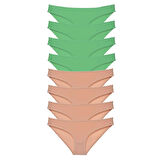 8 adet Süper Eko Set Likralı Kadın Slip Külot Yeşil Ten