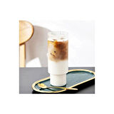 400 ML Isıya Dayanıklı Borosilikat Origami Stil Bardak - Borosilikat Bardak 1 Adet