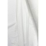 Keten Kumaş - Organik Kumaş - Perde Kumaşı - Ince Keten - Kıyafet Için Kumaş Örtü Beyaz 11