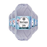 5 Adet Lotus Bikini Büstiyer Bluz Örgü İpi K714 Gri