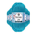 5 Adet Lotus Bikini Büstiyer Bluz Örgü İpi K512 Turkuaz