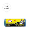 J-350 Jumbo Boy Çöp Torbası 80 x 110 cm 10 Lu Rulo x 10 Paket = 100 Adet (Mavi)