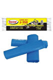 J-350 Jumbo Boy Çöp Torbası 80 x 110 cm 10 Lu Rulo x 1 Paket = 10 Adet (Mavi)