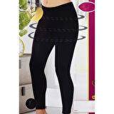 Korseli Dikişsiz İz Yapmaz kadin Uzun Tayt 17000 Siyah