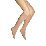 12 Adet Mikro 70 Dizaltı Kadın Çorap Ten 57