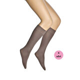 6 Adet Mikro 70 Dizaltı Kadın Çorap Vizon 86